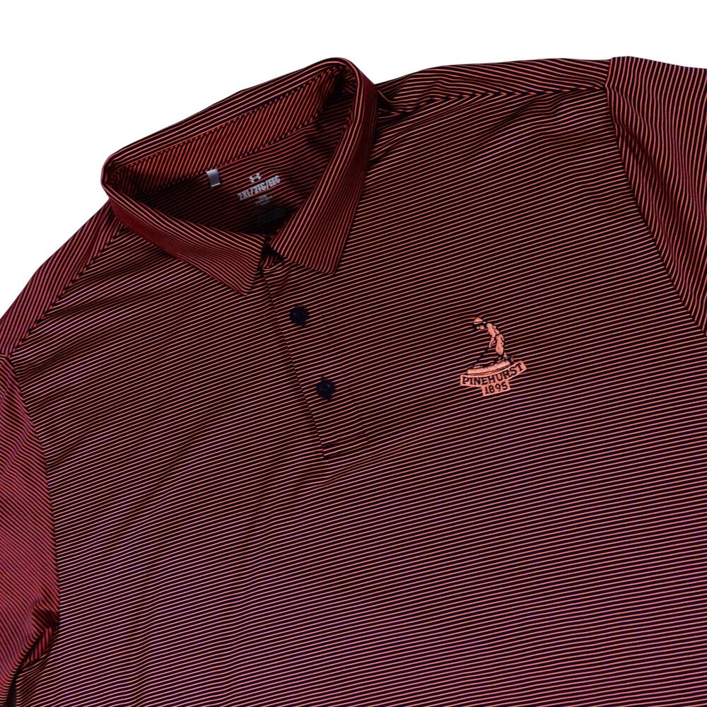 Under Armour Pinehurst 1895 Performance Striped Golf Polo Shirt Men's XXL